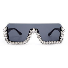 Load image into Gallery viewer, Oversized Faux Diamond Sunglasses
