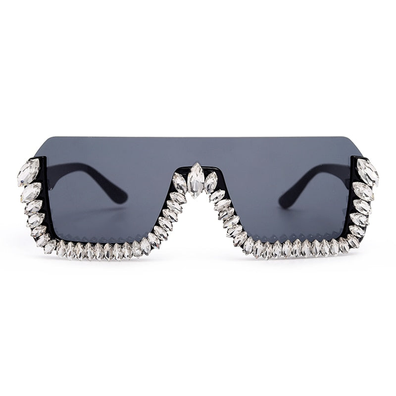Oversized Faux Diamond Sunglasses