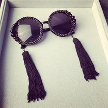 Load image into Gallery viewer, Round Baroque Tassel Sunglasses
